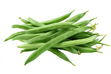 Fototapeta premium Fresh green beans, vibrant and healthy.