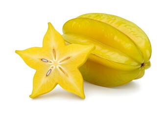 Fototapeta premium star fruit isolated on white background 