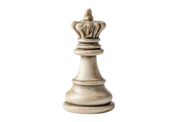 PNG Wooden chess king piece on black background