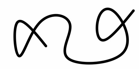 hand drawn scribbles Black swirling and winding lines. Hand drawn calligraphy swirls. Black wavy lines. Vector illustration in scribble style