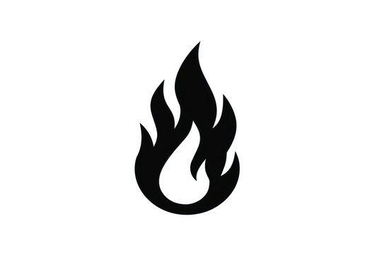 PNG Black flame icon on transparent background