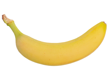 Ripe yellow banana isolate. Tropical fruit, banana