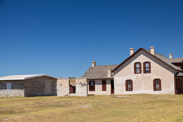 Historic buildings at Fort Laramie, Wyoming