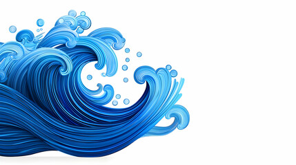 Fototapeta premium Abstract Blue Pixelated Wave Design