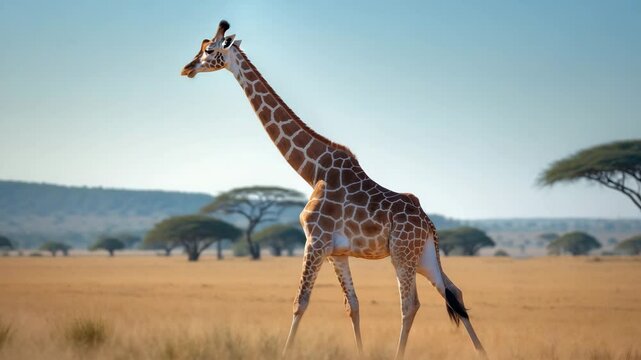 Native to East Africa, the giraffe is the biggest among its subspecies.