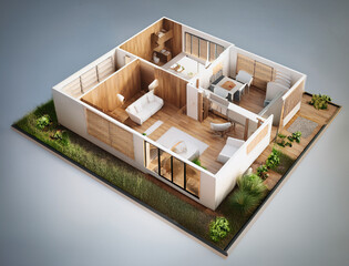 Generated image　住宅模型
