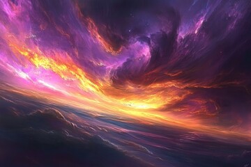 Obraz premium Epic sunset cloudscape