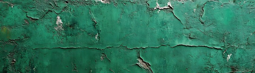 Obraz premium Textured emerald green painted surface