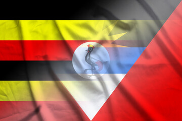 Uganda and Antigua and Barbuda official flag transborder negotiation ATG UGA