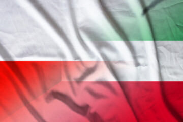 Poland and Kuwait national flag international relations KWT POL