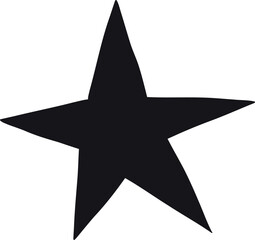 Different shooting stars, heart, circle amd sun with beautiful tails original artwork. Hand drawn star for your design illustration