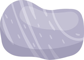 River stone icon, sea pebbles collection, isolated vector illustration on white background original artwork for your design