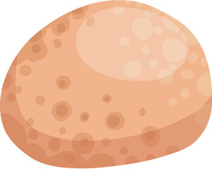River stone icon, sea pebbles collection, isolated vector illustration on white background original artwork for your design