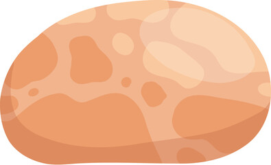 River stone icon, sea pebbles collection, isolated vector illustration on white background original artwork for your design