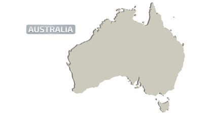 AUSTRALIA MAP 3D