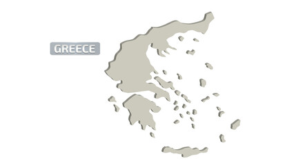 GREECE MAP 3D