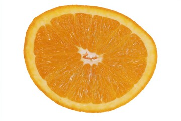 Close-up of a juicy orange slice, vibrant and refreshing.