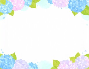 紫陽花　フレーム