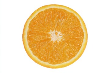 A juicy cross-section of an orange, vibrant and refreshing.