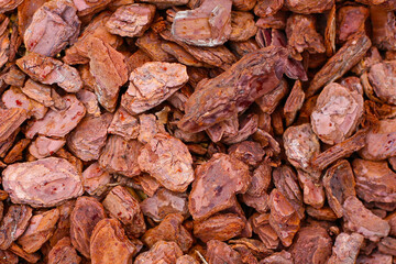 Pine bark is an ingredient for cultivation. Beneficial to the soil and plants.