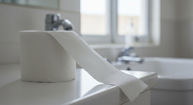 Soft textured toilet paper roll