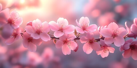 Obraz premium Delicate Blossoms in Soft Light