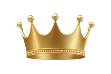 Golden Crown Symbolizes Power and Prestige with Elegant, Royal, Symbol Theme.