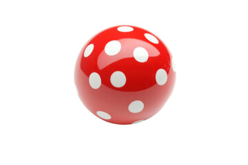 Explore the Spherical, a red sphere with white dots on black background.