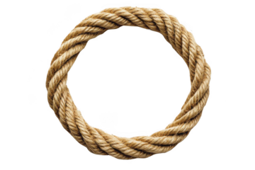 Twisted Fiber, A Round Rope on Black Background and Strong Texture.
