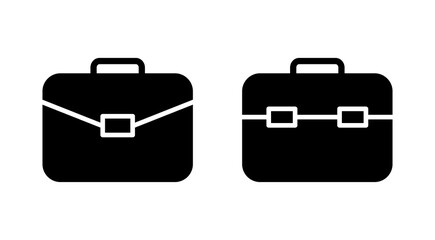 Briefcase icon vector. suitcase sign and symbol. luggage symbol.