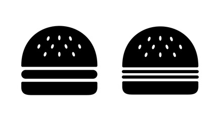 Burger icon vector. burger sign and symbol. hamburger