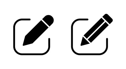 Edit icon vector. edit document sign and symbol. edit text icon. pencil. sign up