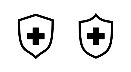 Health insurance icon vector. Insurance health document sign and symbol