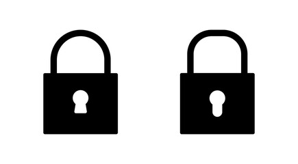 Lock icon vector. Padlock sign and symbol. Encryption icon. Security symbol