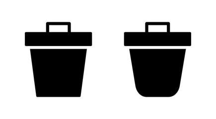 Trash icon vector. trash can icon. delete sign and symbol.