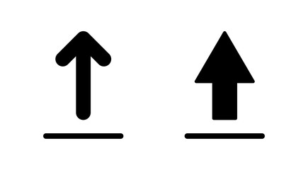 Upload icon vector. load data sign and symbol