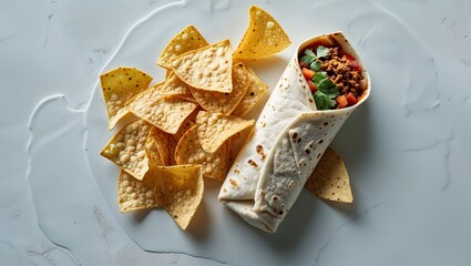 Food Cuisine Overhead Photograph Of Vibrant Dish