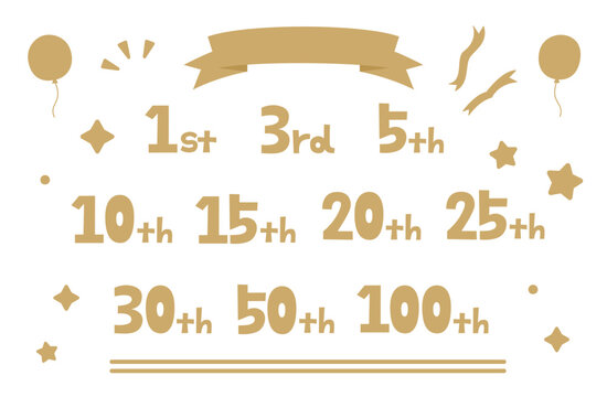 アニバーサリー素材セット