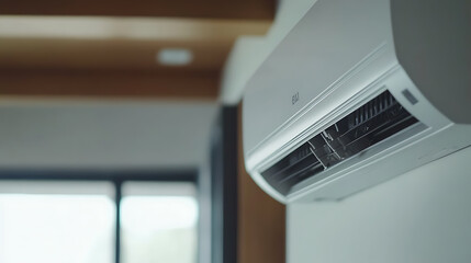 Wall-Mounted Air Conditioning Unit in a Modern Room