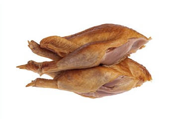 Fototapeta premium Smoked game hens, ready to eat.