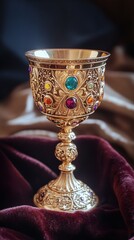 cup of the last supper with copy space vertically 9:16