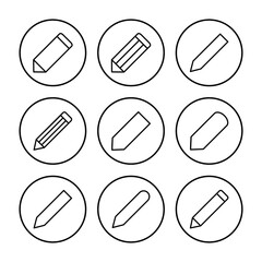 Pencil icon vector. pen symbol. edit icon vector