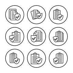 Insurance icon vector. insurance symbol vector