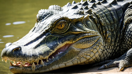 Obraz premium close up of a crocodile