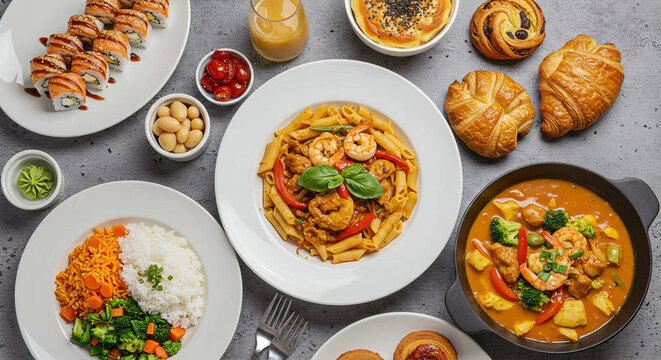 mix tipical foods