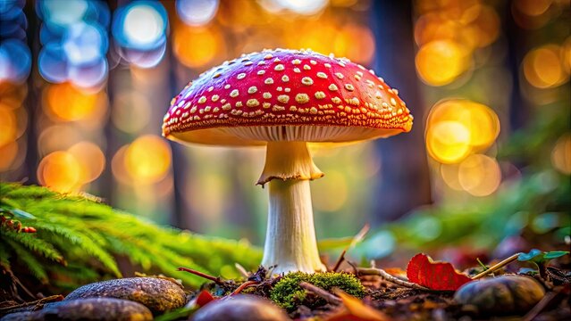 Mousseron Mushroom Portrait Photography: Close-up Macro Images of Delicate Spring Fungi