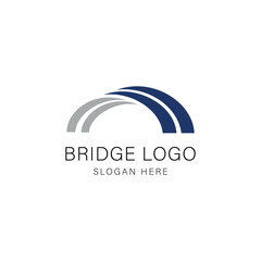 Bridge Logo Design Graphic Vector
