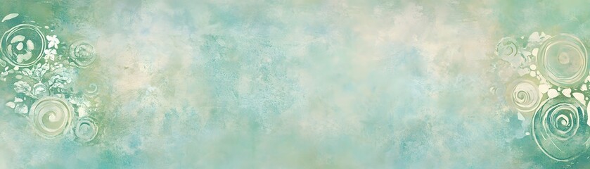 Delicate, pastel-toned background design with swirls.