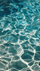 Fototapeta premium Water ripples on a light blue water surface