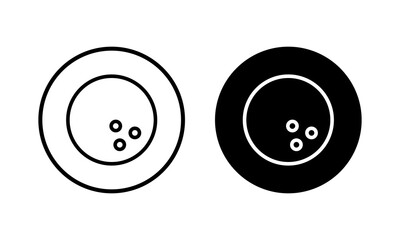 Bowling icon vector illustration. bowling ball and pin sign and symbol.